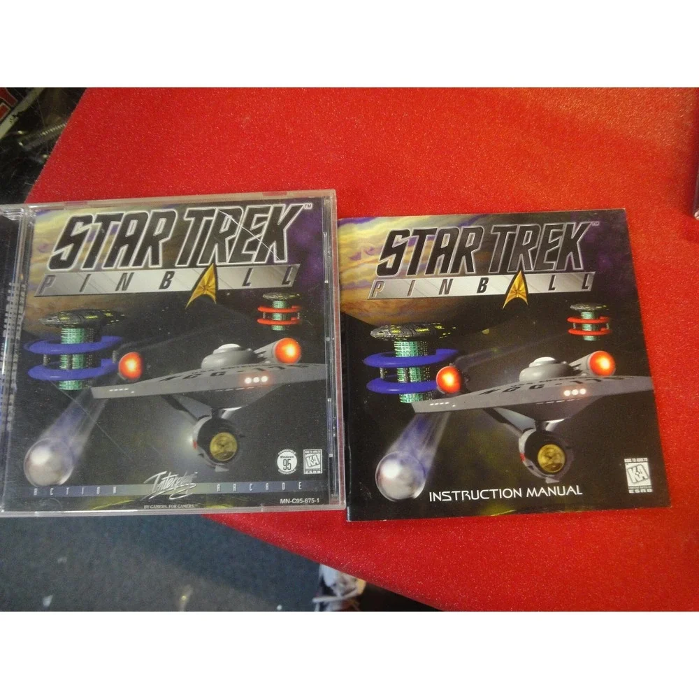 5 Star trek vintage PC game lot Deep space nine next generation pinball Klingon